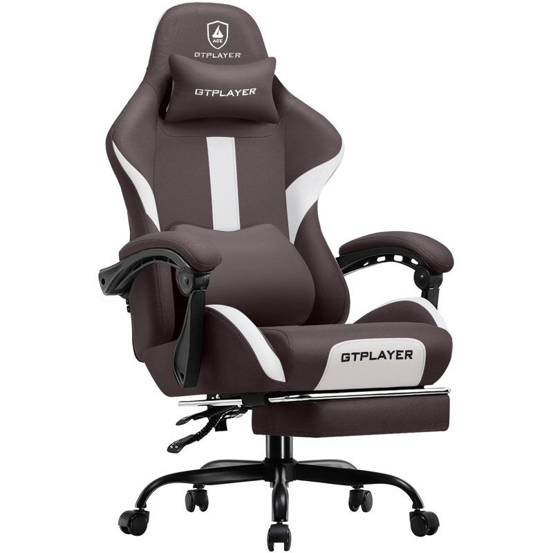 GTPLAYER Adjustable Swiveling PC & Racing Game Chair, Green