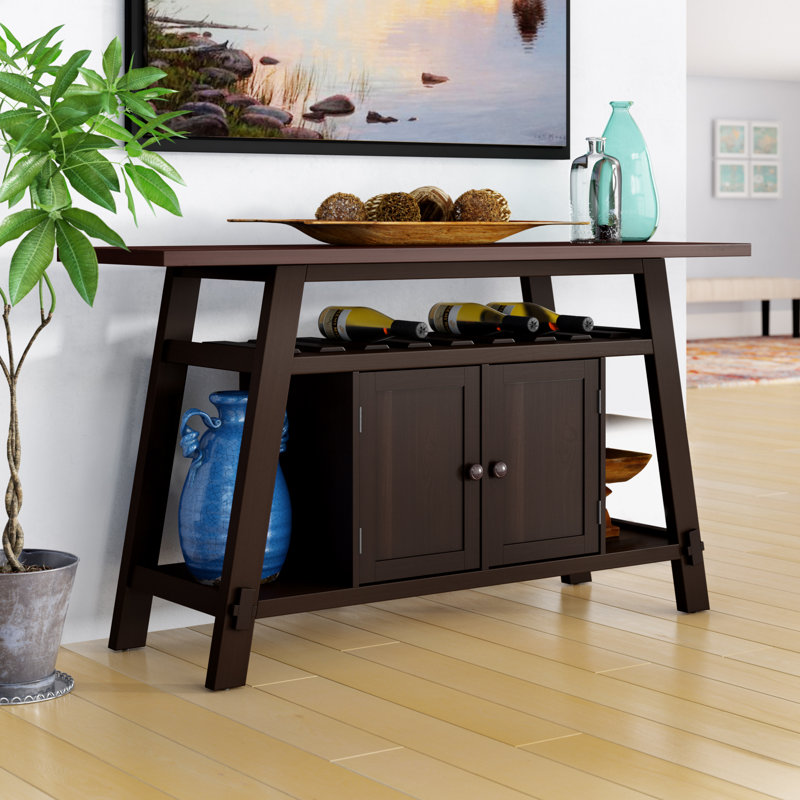 Aljona Eton 60" Wide Buffet Table, Black
