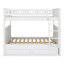 Wood Bunk Bed With Trundle, Guardrails-2100898198