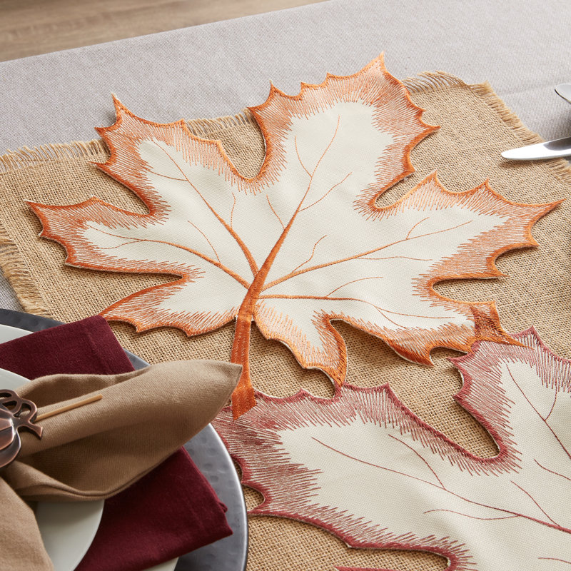 Pudalov Wine and Sunshine Table Runner, Leaves