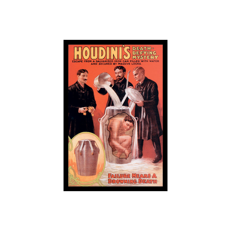 Houdini décès-défiant mystère, H 30 po x l 20 po