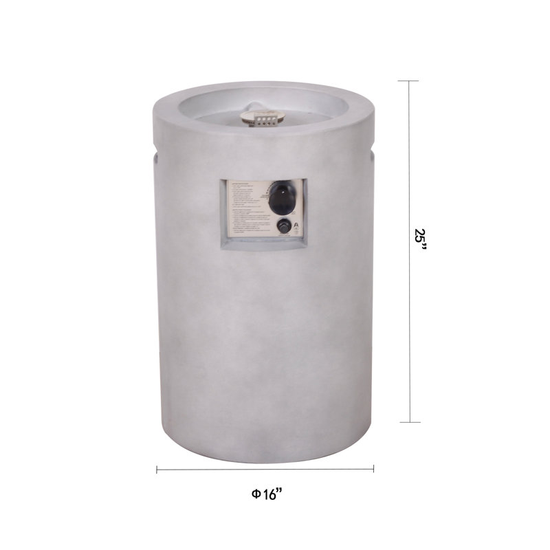 Gannes 25 H Outdoor Gas Fire Column