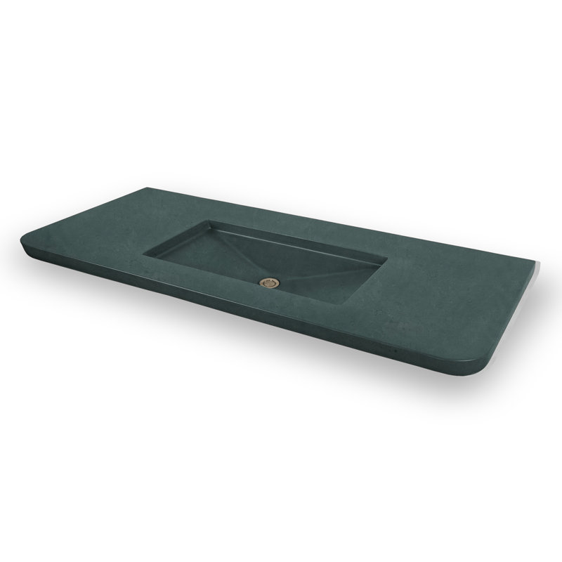 Newterra 66'' W Single Vanity Top, Forest, Double Hole