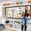 84 pièces, ensemble de décoration de tableau d'affichage - Retour à l'école - Premier jour d'école