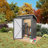 5x3 Ft, Gray Metal Storage Shed, Patio, Garden, High - Strength Metal, Rust, Easy To Assemble, Two People Outdoor Storage, Balcony, Courtyard, Galvanized Steel, Multi Scenario Use, Simple Installation