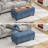 Multi-Functional Ottoman Bench for Living Room, Flip-Top Design with Wooden/Cushion Reversible Lid-809524368