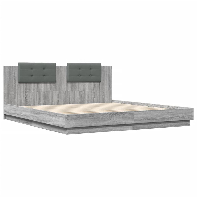 Vandewa Bed, EU Kingsize - 160 x 200 cm, Grey Sonoma