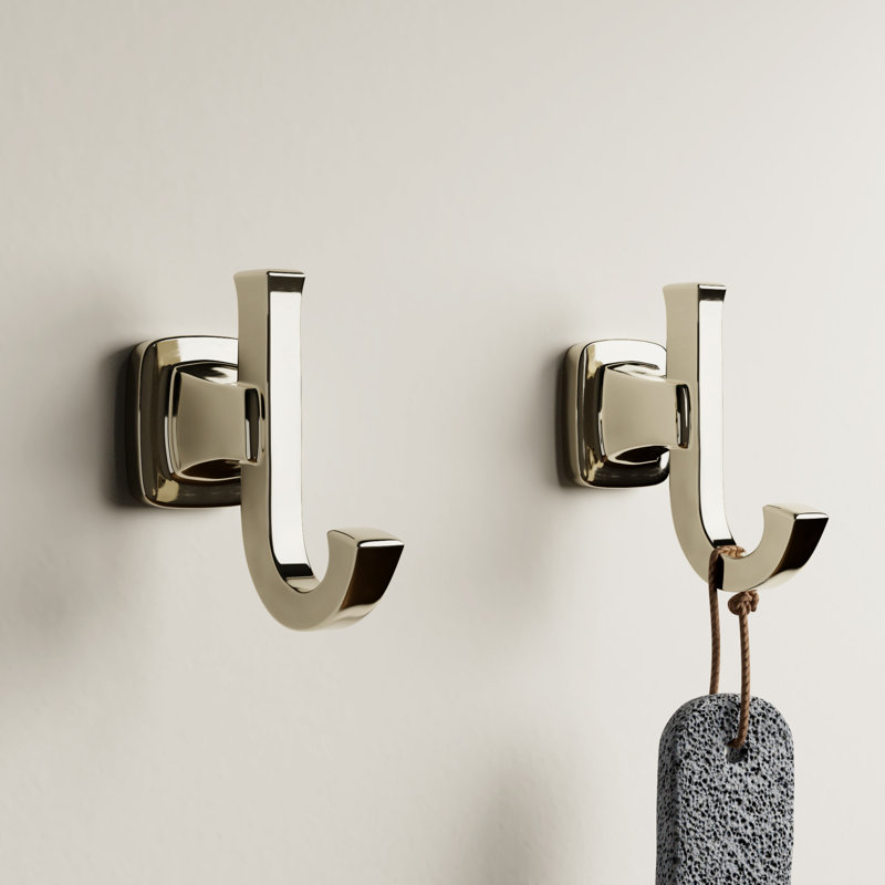 American Standard Townsend Double Robe Hook, Satin Nickel
