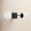 Benton 2 Light Glass Dimmable Wall Scone