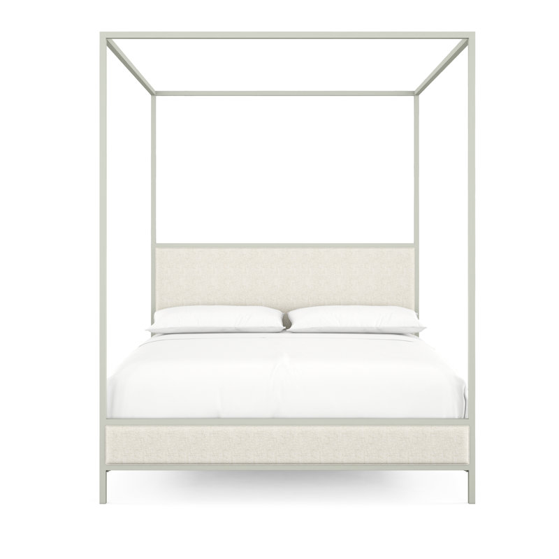 340 Modern Classic Canopy Bed | Complete Canopy, Sage Green, King