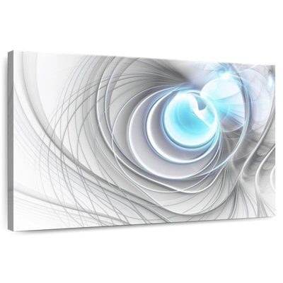 Avery Blue White Grey Abstract