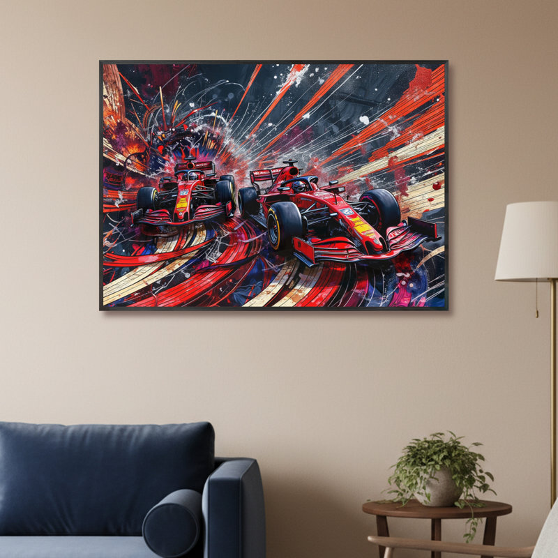 Single Picture Frame LED Illuminated Wall Art Wall Art on Glass / Aluminium, 50 cm H x 60 cm W