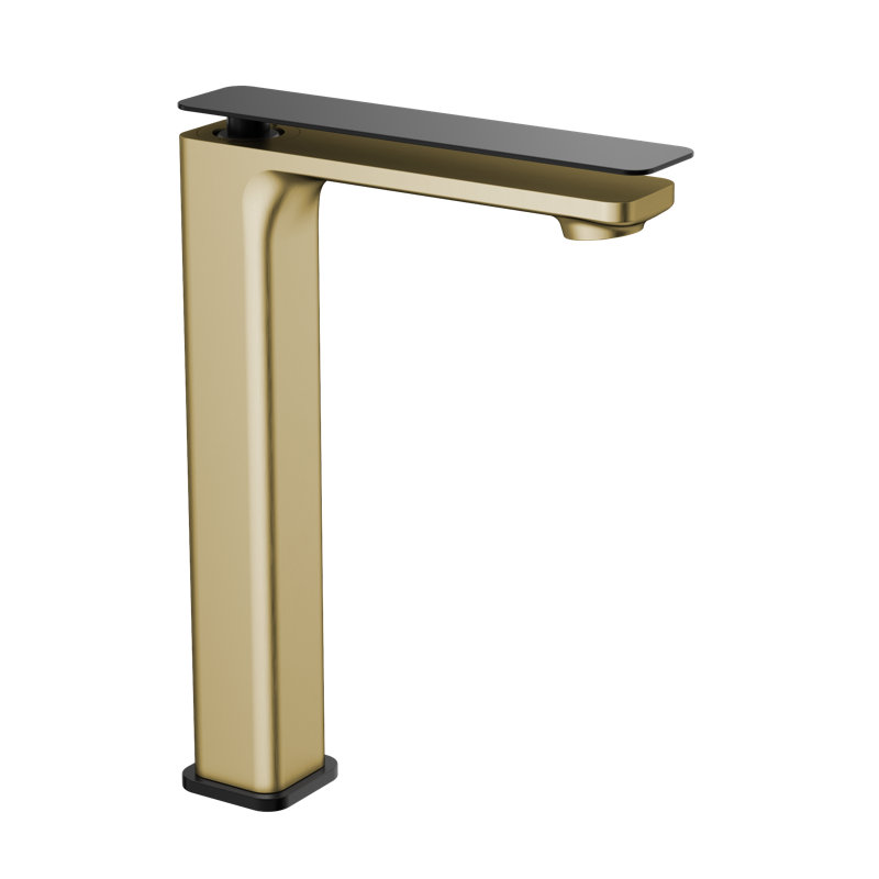 Robinet de salle de bain pour évier de vaisseaux, Or