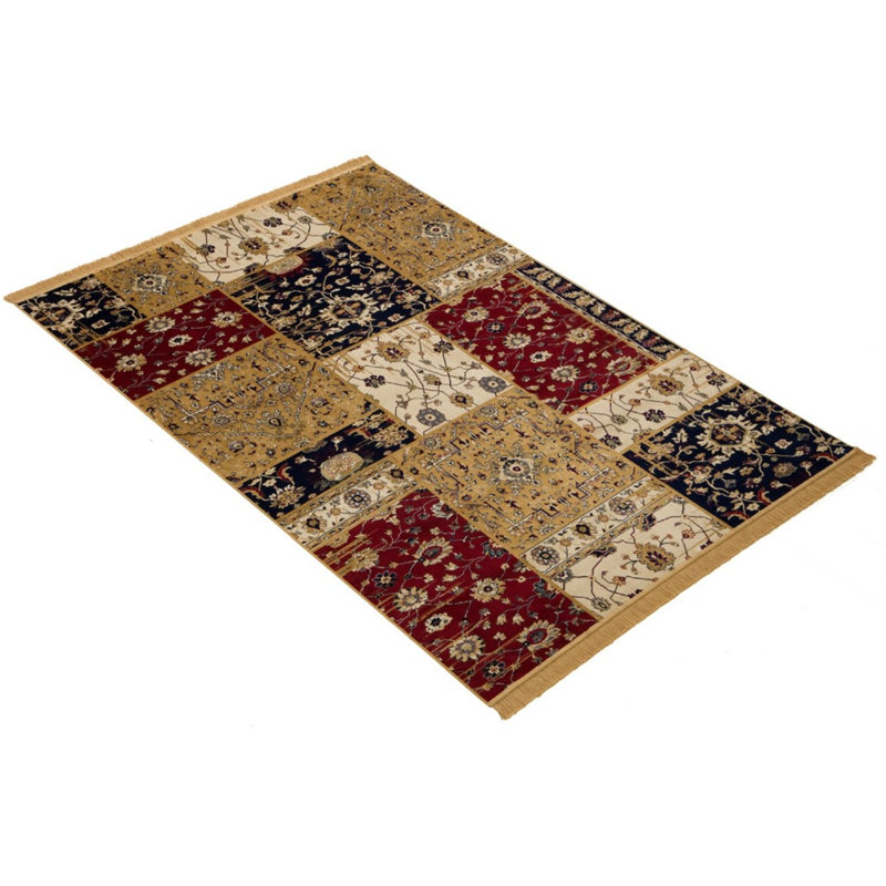 Gleason Patchwork Flatweave 10cm X 100cm Area Rug