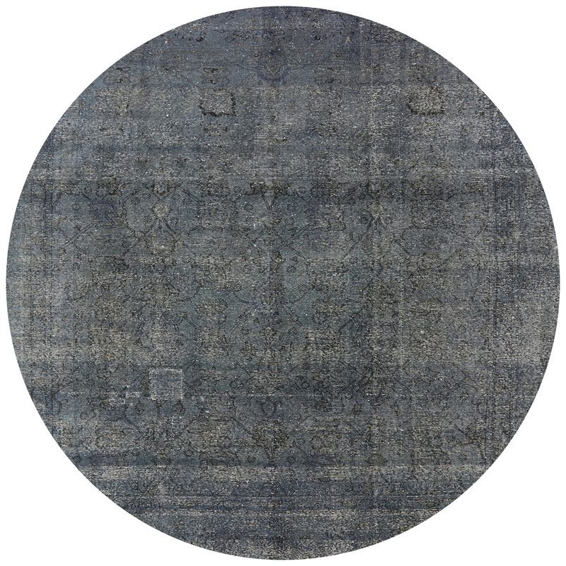 Tapis oriental gris Jamarcus, Rond 6 pi