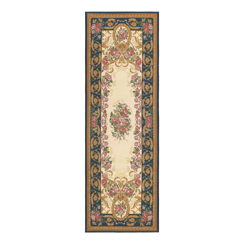Indoor/Outdoor Traditional Area Rug, Runner 2' x 6'1"