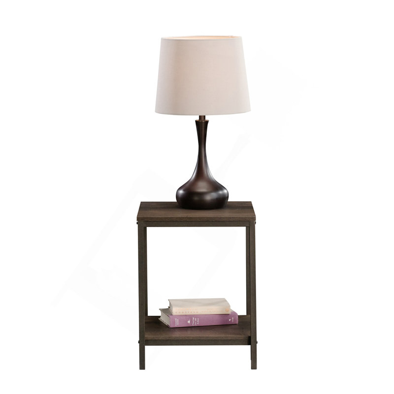 Table d'appoint, finition brune