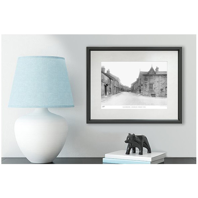 Slaidburn, Church Street 1921 - Single Picture Frame Print, 60cm H x 80cm W x 2.3cm D