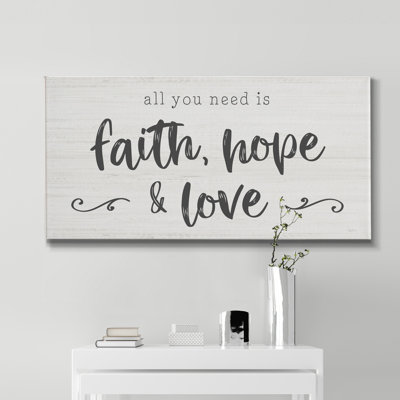 " Faith, Hope, Love "