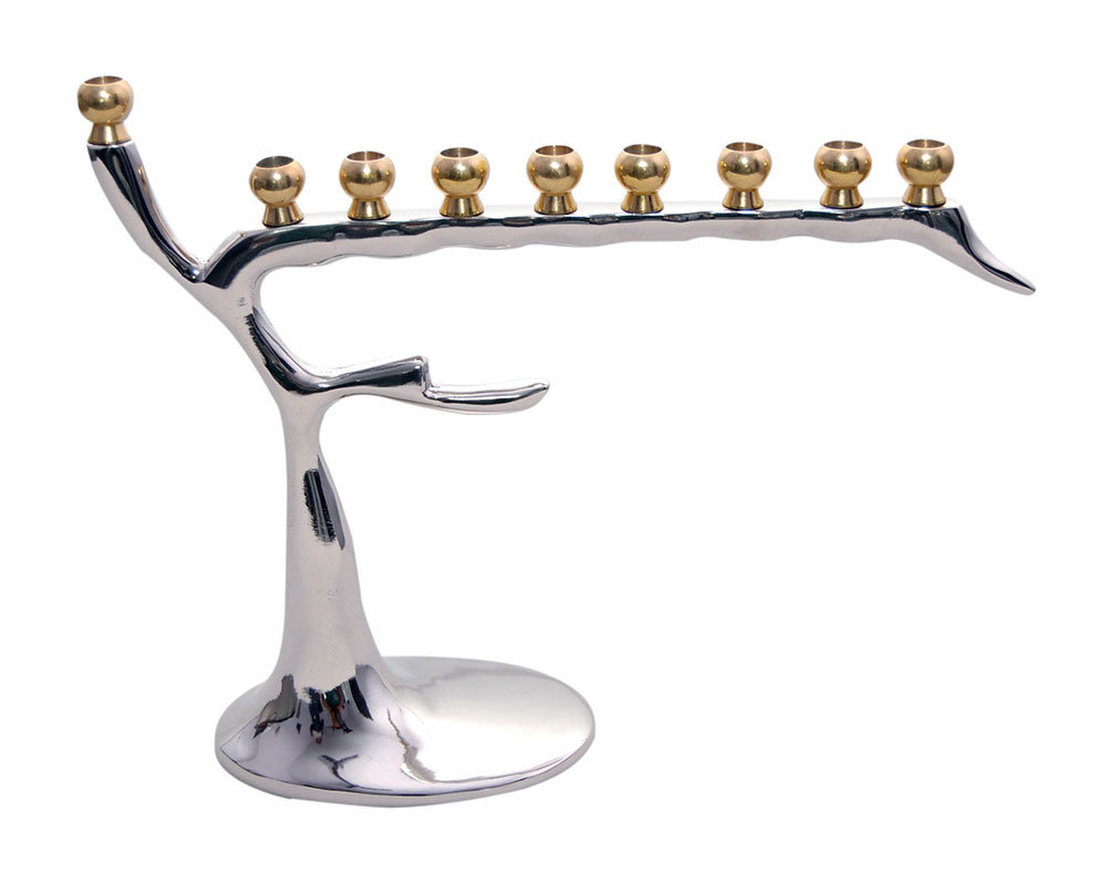 Aluminum Menorah Zion Judaica