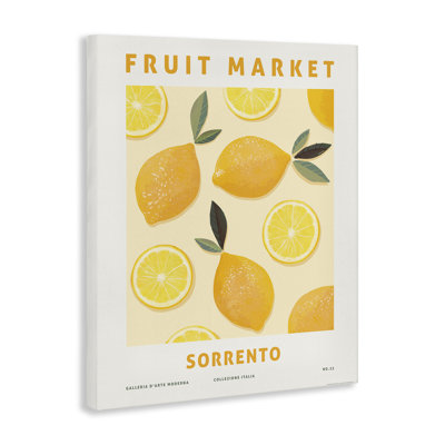 Art mural sur toile "Fruit Market Lemons" par Reinders