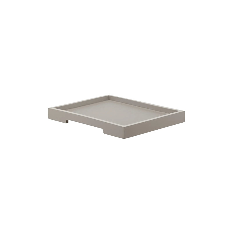 Tray, Grey, 3.1cmH x 24.8cmW x 19.5cmD