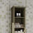 Tall Bathroom Storage Cabinet With Open Shelves And Laundry Hamper-2029937054