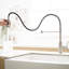 Robinet rétractable d'évier de cuisine en nickel brossé, acier inoxydable, poignée simple, design moderne charmant avec douchette, robinet à poignée