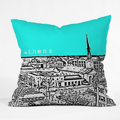 Bird Ave Athens Throw Pillow