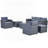 Outstanding All-Weather Wicker Patio Set with Versatile Seating and Removable Cushions-1258034726