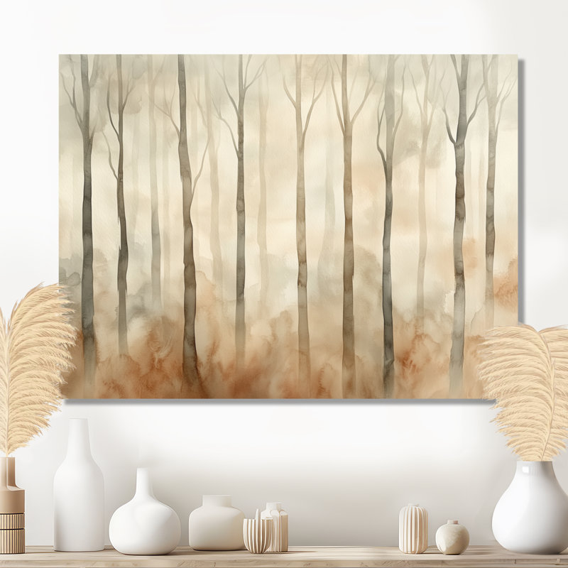 Celsie, Neutral Forest Canvas, Celsie, H 30 po x l 40 po, Toile tendue