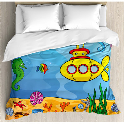 Submarine Coastal Duvet Cover