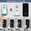 Serrure intelligente de sécurité, serrure de porte à empreinte digitale pour la porte d'entrée avec 2 clés, installation facile, télécommande de l'application, verrouillage automatique (poignées non incluses)