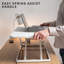 Montant de bureau simple blanc