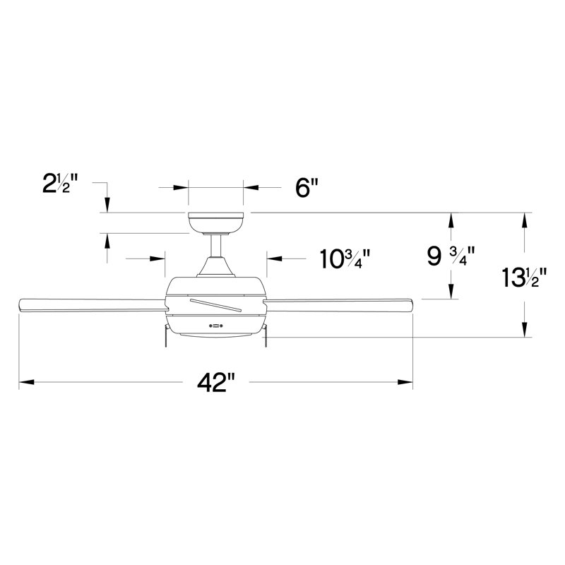 42'' Ceiling Fan with LED Lights, Metallic Matte Bronze with Metallic Matte Blades
