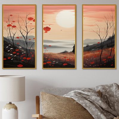 «Meadow Mystic Wilderness I», ensemble d'art mural sur toile Meadow