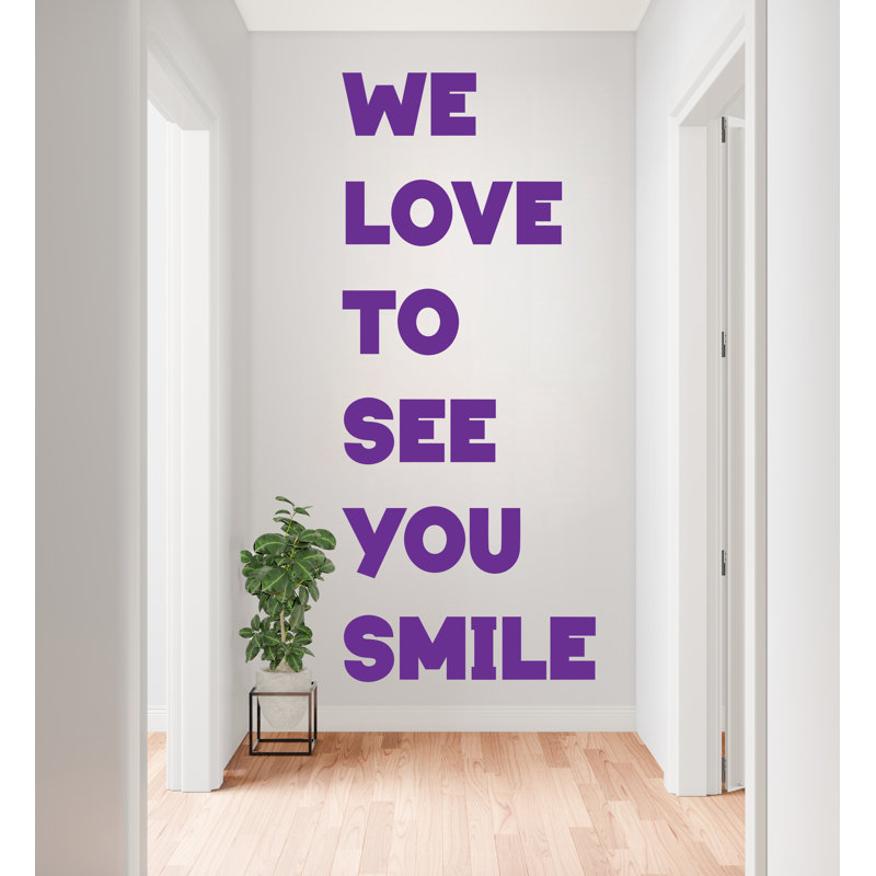 Décalcomanie murale, sourire, autocollants dentaires, autocollant de porte, autocollant de porte, H 75 po x l 32 po