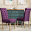 Chaise Parson rembourrée et capitonnée Charlotte-1786669699