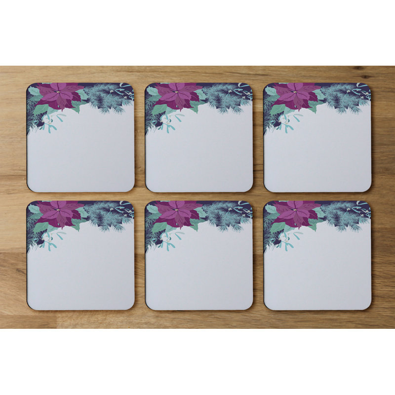 Square 6 Piece Coaster Set