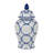 Cinya Ceramic Vase and Decorative Temple Jar with Lid - Elegant Flower Vase for Home Decor-89110052