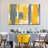 Yellow Abstract Multi Piece Canvas Print-92833564