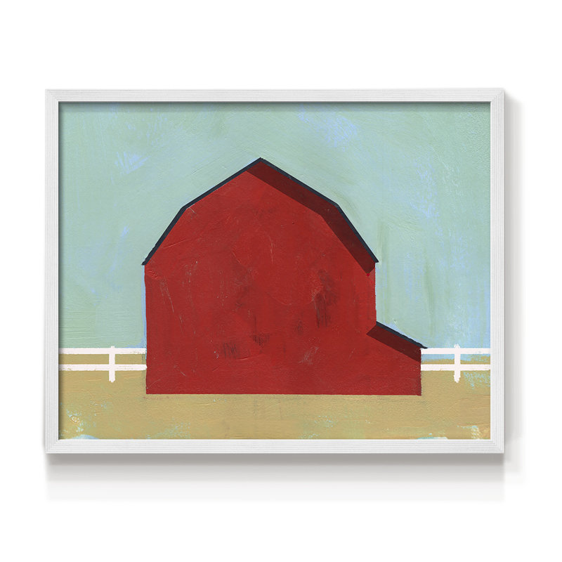 «Big Red One I», reproduction encadrée, H 11 po x l 14 po, Blanc