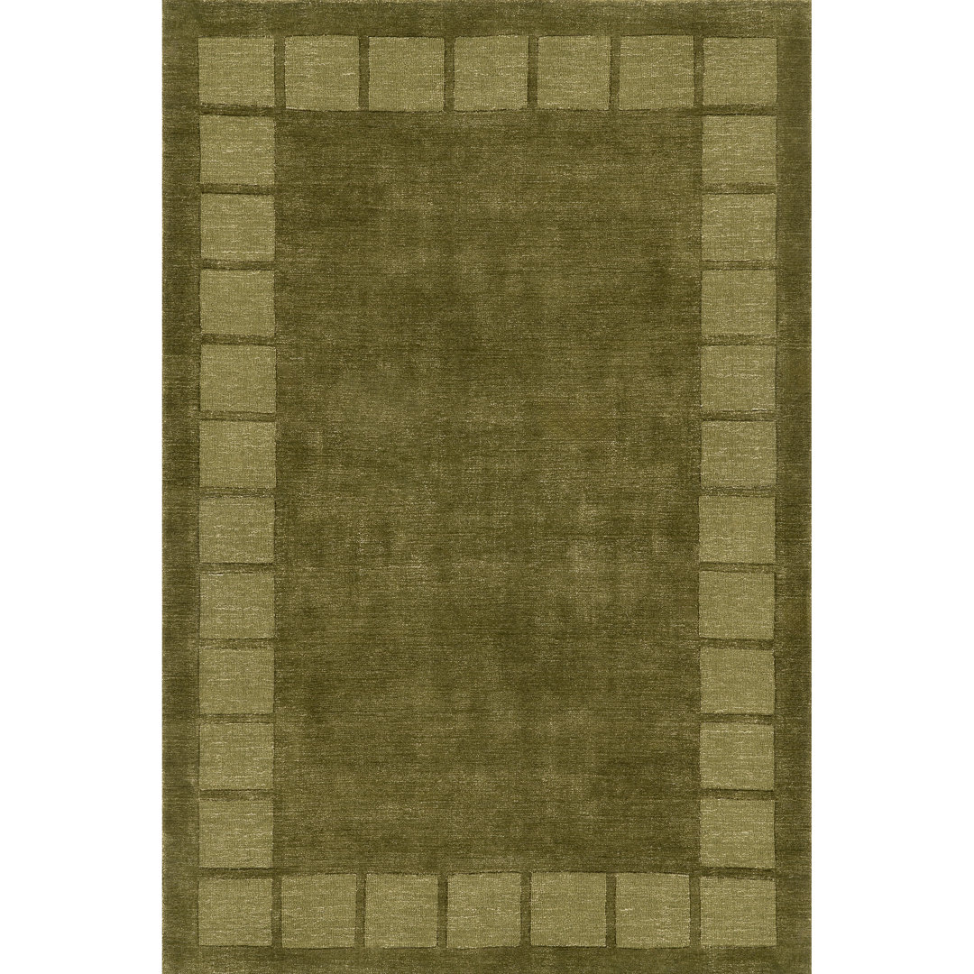 Milchan High Low Wool Blend Area Rug Latitude Run® Rug 