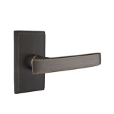 Yuma Flat Passage (Hall & Closet) Door Lever with Rectangle Rosette