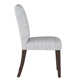 Clary Cotton Upholstered Parsons Chair in Beige/Brown