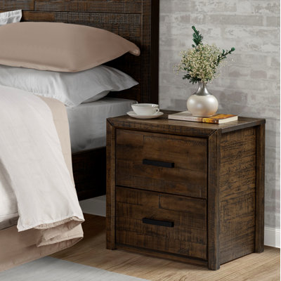 Table de chevet en bois massif Upson