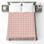 Couvre-lit matelassé rose et vichy beige-126174750