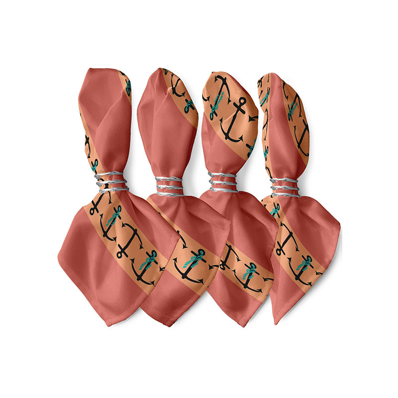 Ensemble de serviettes 4 pièces Algean, Mauve foncé