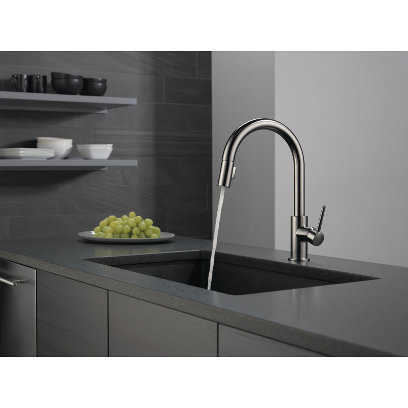 Single Handle Pull-Down Kitchen Limited Swivel, Black Stainless