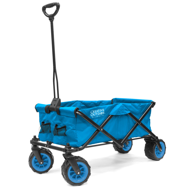 Wagon tout-terrain Signature avec roues colorées, Bleu